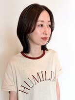 フラテロ(fratello) 透明感ブラウン/ミディアムボブ/レイヤーカット