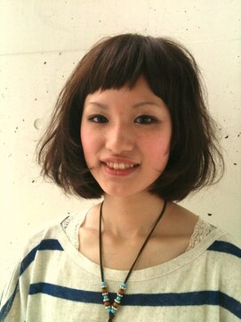 ヘアカラーカフェ 心斎橋店 ふんわりボブカット