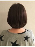 シルエットがきれいに見えるボブ 担当 伊原