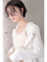 ネオリーブカフ 鶴ヶ峰店(Neolive caff)&nbsp;シースルーバングがおしゃれ、大人っぽくなるショートボブ