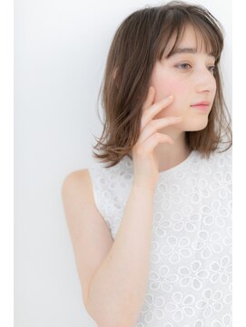 カバーヘア ブリス 川口(COVER HAIR bliss) ペールベージュニュアンスウェーブ外ハネボブY川口20代30代40代