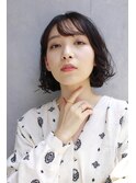Sungoose カーキグレージュ大人かわいいフェザーバング