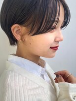 ガーデン タチカワ(garden tachikawa)&nbsp;暗髪インナーカラーヌーディーベージュハンサムショート