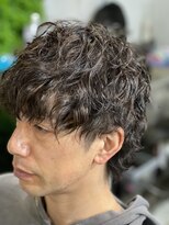 デルフィーノ ヘアーパフォーム(delfino hair perform)&nbsp;メンズマッシュウルフツイストスパイラルパーマ