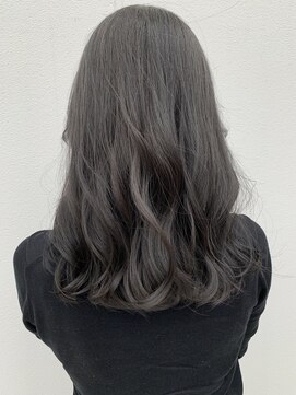 グロウ 丸の内(GLOW) グレージュシルバーグレージュ顔周り2wayバング韓国風甲府美容室