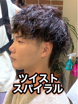リスタバイネオリーブ 浅草(Re:sta by neolive) ソフトツイスパツイストスパイラル縦落ちツイスパメンズパーマ