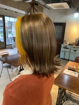 ロジッタ(ROJITHA) 【ROJITHA表参道原宿】フェイスフレーミング×イエローカラー