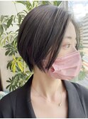 GoofyTokyoの上品なショートボブ/垢抜けショート/前髪無し