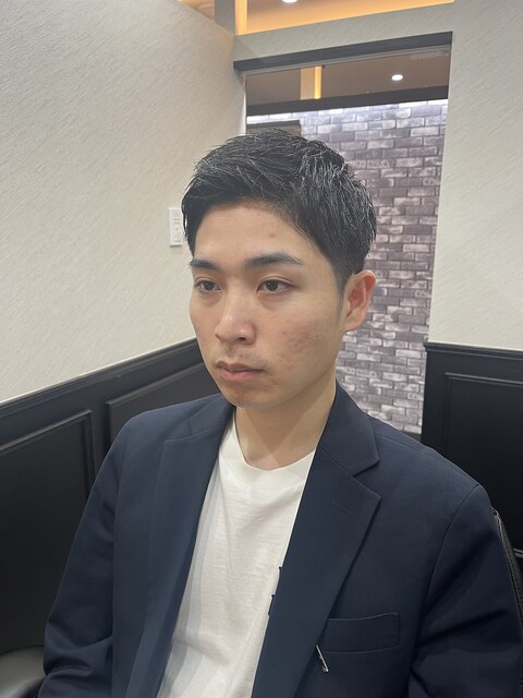 ビジネス　ショート　メンズ　30代　理容室　床屋　シェービング