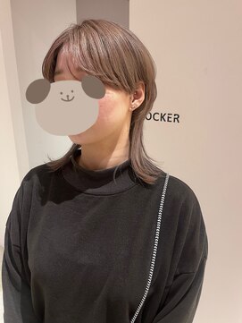 サラビューティーサイト 志免店(SARA Beauty Sight) 【あんstyle】20代30代 レイヤーウルフ＆ミルクティベージュ