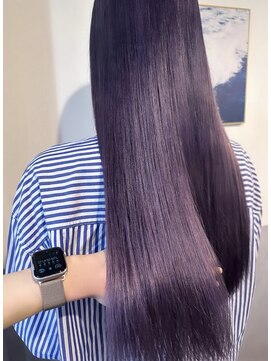 マリン(Marine) 20代30代ロングパープルラベンダーカラー