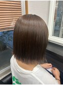 タッセルボブ　ほんのりオリーブブラウン