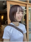 【mii】ほんのりレッドブラウン/ボブ