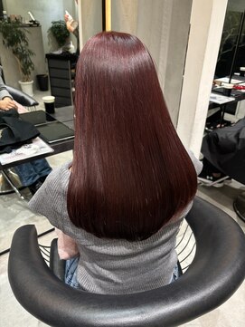 ロンドエニカ 大宮(Lond enika) 黒髪ボブルフネビージュ小顔ワンレンスペインカール