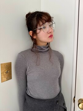 スヴニール(souvenir) 顔まわりカット&ウェーブヘア