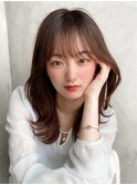 【NEW OPEN】小顔前髪あり後れ毛サイドバングメルティカラー