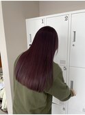 髪質改善カラー/髪質改善/暖色系カラー/レッドバイオレット
