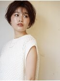 ショートボブ◎マロンベージュ◎髪質改善/レイヤーカット本厚木