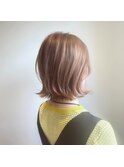 外ハネボブ×シナモンベージュ