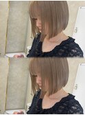 切りっぱなしボブ