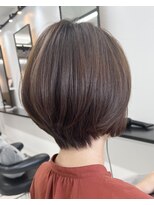 ユニークノベル 中央林間(unique novel)&nbsp;30代40代小顔ヘア簡単スタイリングくせ毛カバー丸みショートボブ