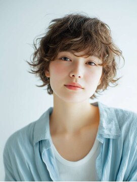 ニスル センター南店(NISURU） 似合わせカット/大人ガーリー/ダークアッシュ/着物/センター南