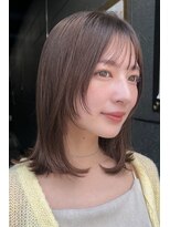 ガーデン 銀座(GARDEN)&nbsp;顔まわりレイヤー/小顔/ココアベージュ/ミディアム/２０代３０代