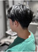 men's hair   刈り上げ×毛流れニュアンスパーマ