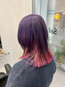 セイル(Sail) バイオレット×ピンク2トーン小顔