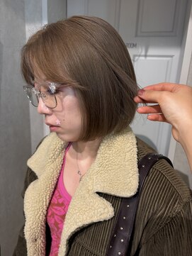 ゼスト クレス(ZEST Cres) 【立川cres小山】ミルクティーグレージュ　ボブ