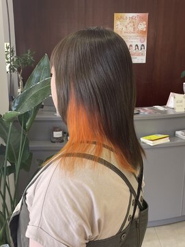 アリカ(arika) カーキグリーン×オレンジインナー