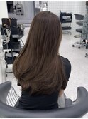 今年流行りの透け感たっぷりヘーゼルベージュ/10代20代30代/原宿