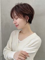 ロンドエニカ 大宮(Lond enika)&nbsp;大人ガーリー/ダークアッシュ/似合わせカット/レイヤーショート