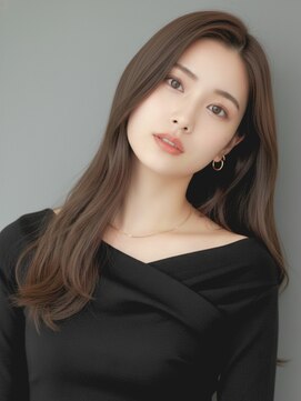 フレイムス 北戸田駅西口店(Frames) 韓国風女神ロングレイヤー×艶ショコラベージュ20代30代北戸田