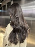 着物ヘア/大人ガーリー/ダークアッシュ/似合わせカット/原宿