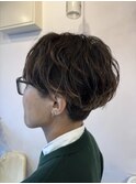 ショートレイヤー　パーマ