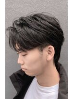 オールデイハローズ 草津店(ALL DAY HELLO'S) メンズナチュラルセンターパート×束感ショート♯49滋賀草津