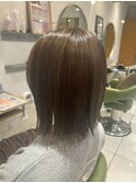 抜け感切りっぱなしボブ