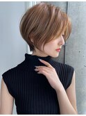 大人くびれショート×ラテベージュ