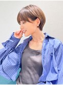 ハンサムショート/丸みショートボブ/20代30代40代50代/顔周り