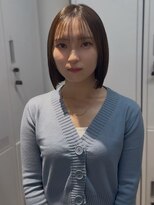 ザ シェノン ウメダ(THE CHAINON UMEDA)&nbsp;ダークパープル/ナチュラルショート/夏のヘアアレンジ/大阪梅田