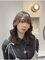 hyon myon/RISEbyREVO 綾瀬店【ヒョンミョン】&nbsp;ハッシュカット/デザインカラー/グレージュ[綾瀬駅/韓国ヘア]