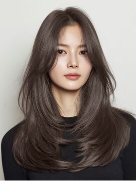 ルノヘアー(Lunohair) 秋カラー×透明感レイヤーで小顔美人へ×ブリーチなしカラー