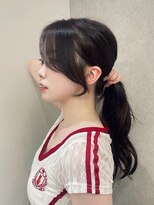 エラン トウキョウ 学芸大学店(elan tokyo)&nbsp;結んでも可愛い顔まわりカット/黒髪/デザインカット