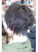 骨格補正＊メリハリショートパーマ