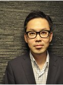 ツーブロックビジネスショートレイヤーかき上げコンマヘア