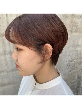 シェノン 西梅田(CHAINON) 前髪/髪質改善/ブラウンオレンジカラー/ショートボブ