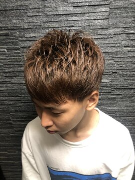 ヒロギンザ 青山店(HIRO GINZA) 束感MAXツーブロックマッシュスタイル