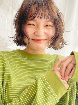 ディッセンバー 神宮前(December) ボブ/切りっぱなしボブ/ミルクティーベージュ