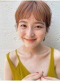 【PARK】オレンジベージュ×ミニマムショート